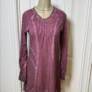 Elegant Vintage, Floral Lace &‎ Embroidered. Rich Plumb Dress XL by Getty Zueger